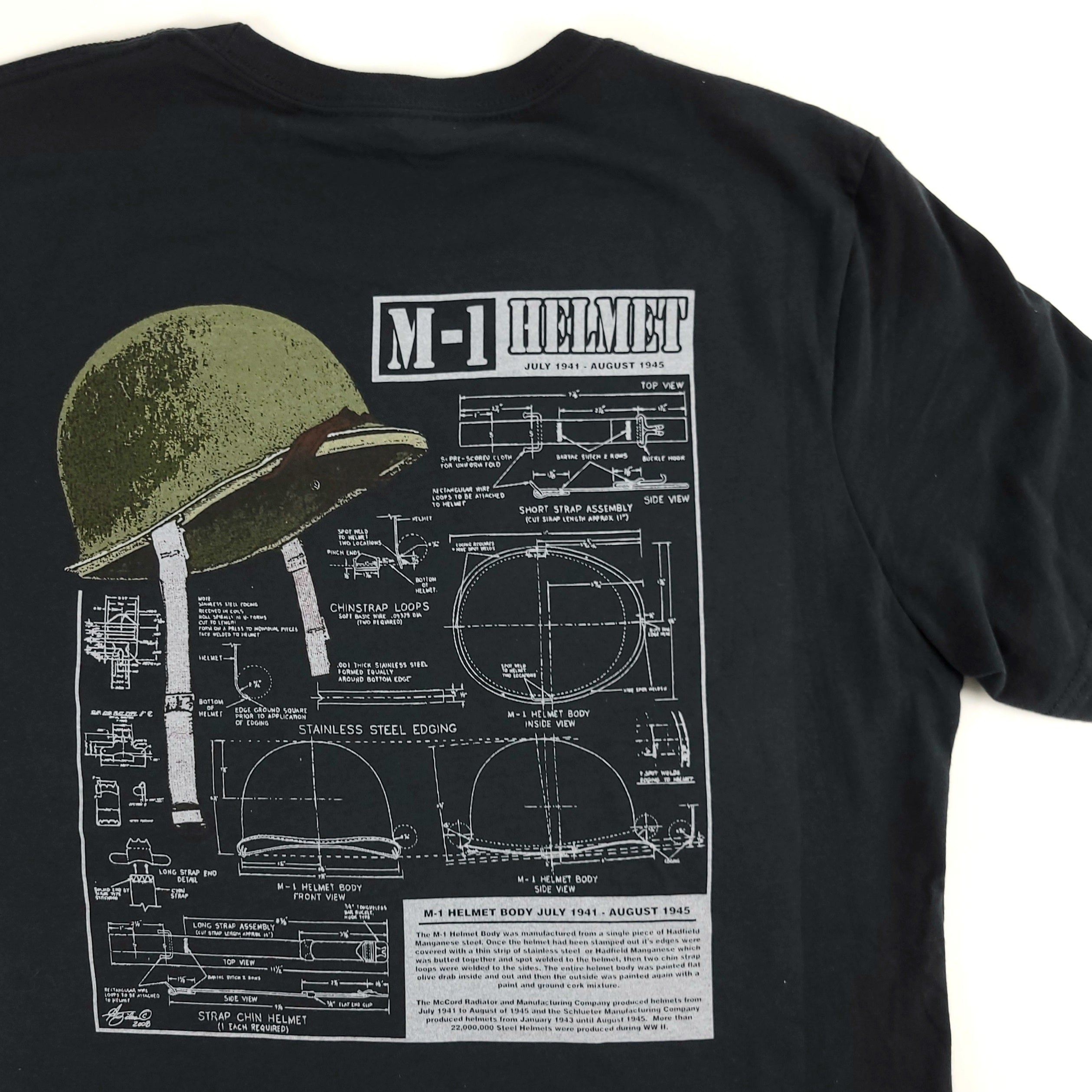 T-Shirt - J. Murray Inc. 1944 - Helmet Diagram