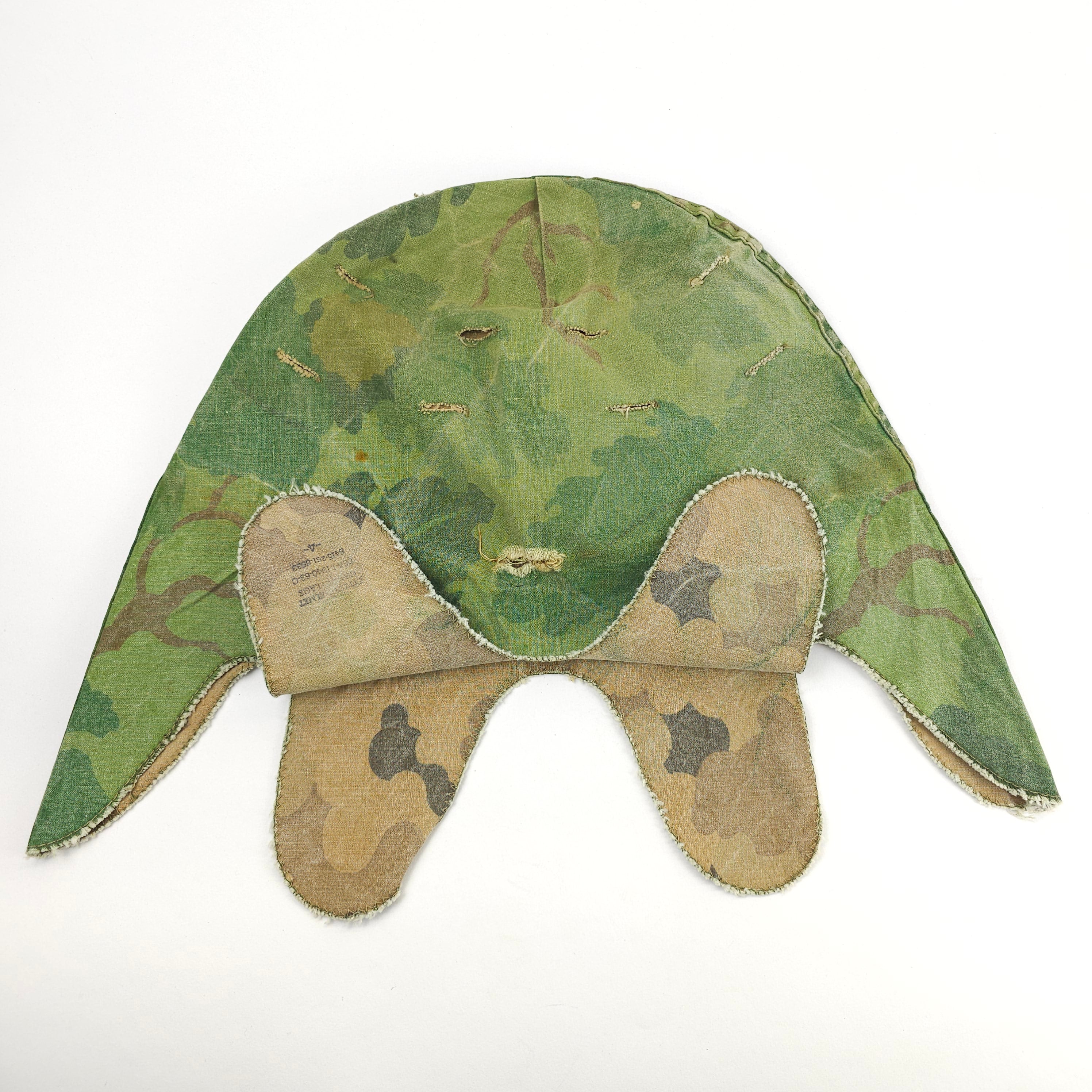 Original 1963 Mitchell Pattern M1 Helmet Cover – Vietnam War Era