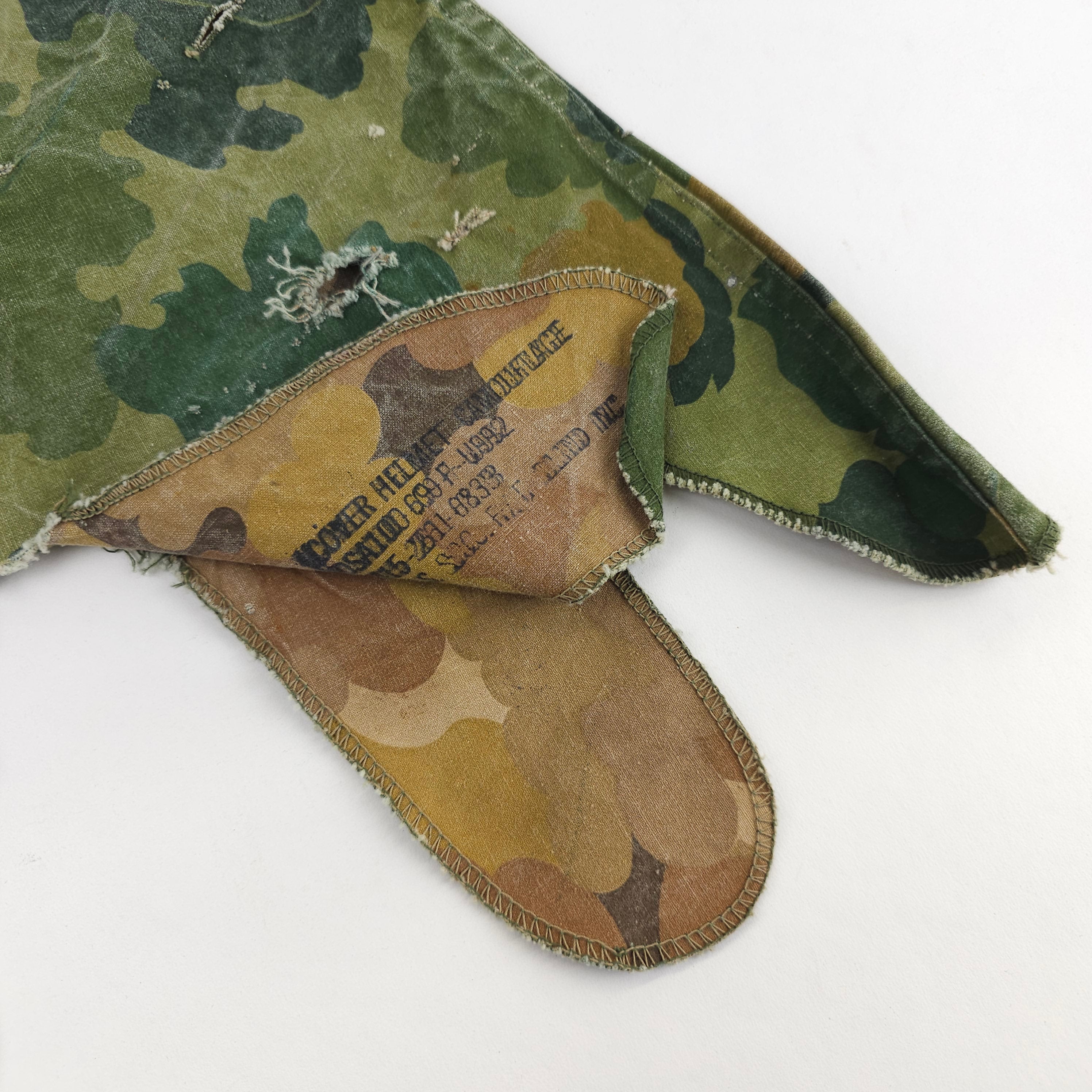 Original 1969 Mitchell Pattern M1 Helmet Cover - Vietnam War Era