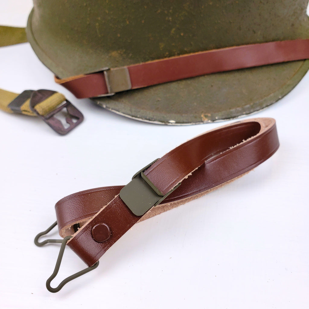 M1 Helmet Liner Chinstrap Green Buckle (Flat Flip) Reproduction J