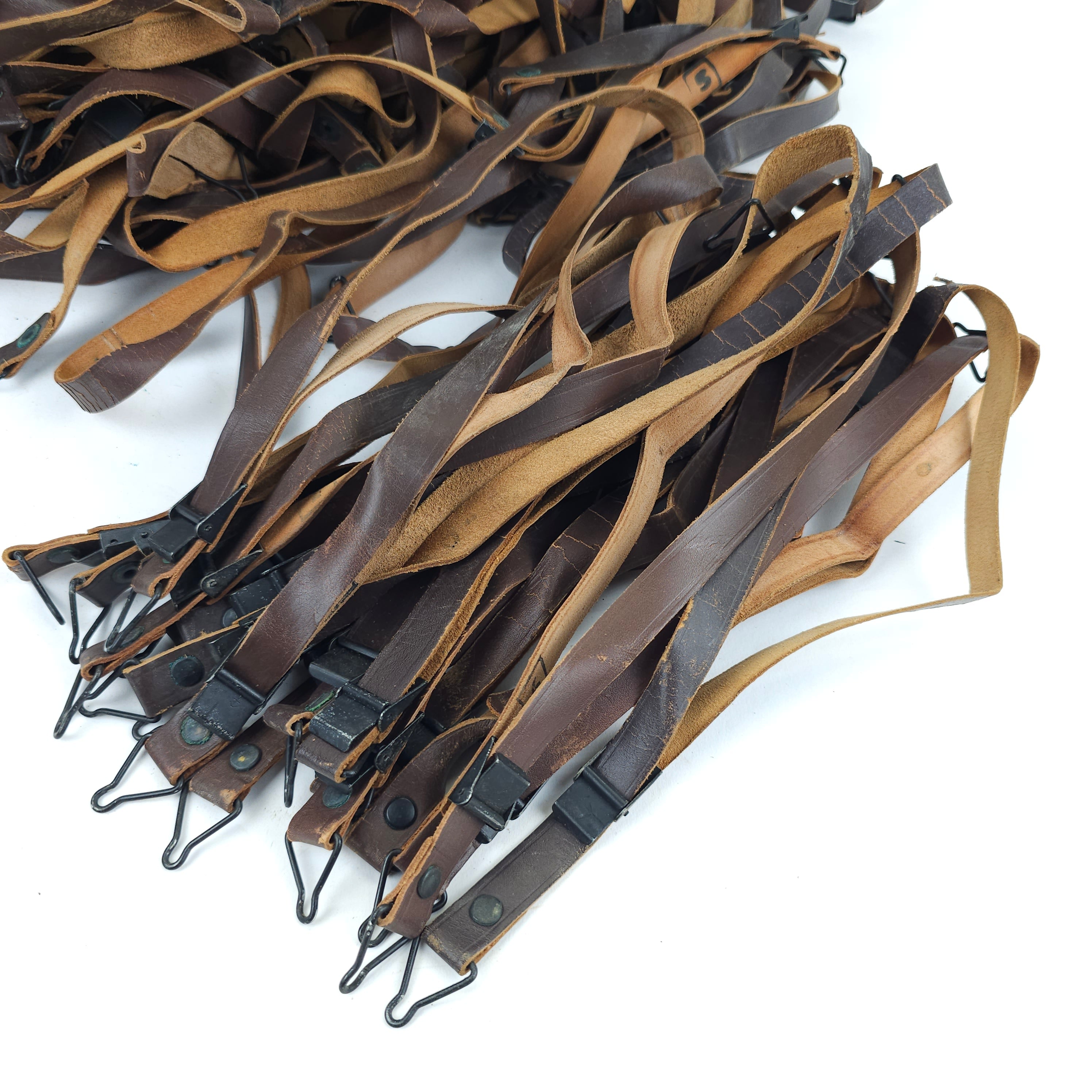 Original U.S. M1 Helmet Leather Chinstrap – Post-War (c. 1962) – Used