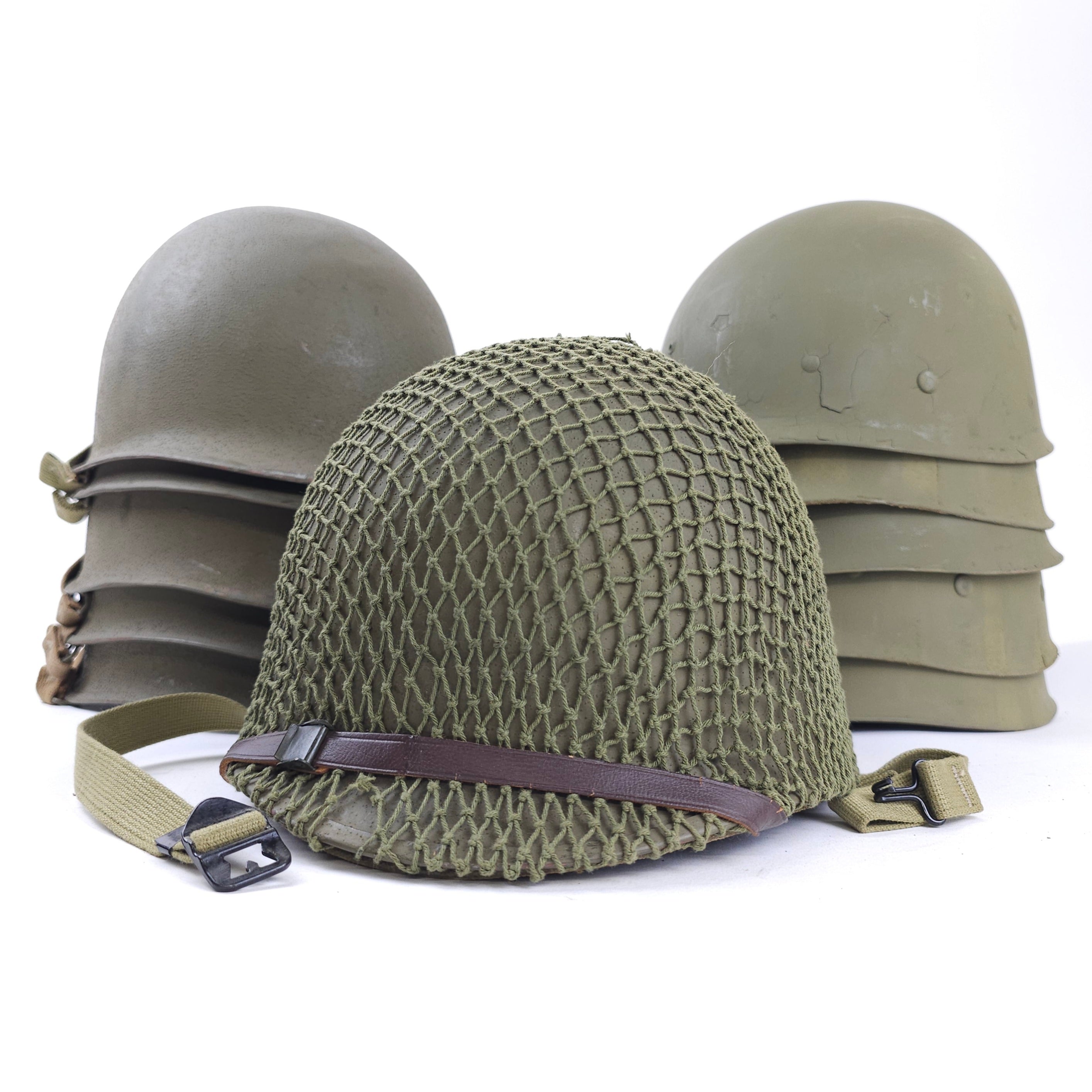 WWII Infantry Helmet - Fixbail With Net - 2025 Holiday Sale Special