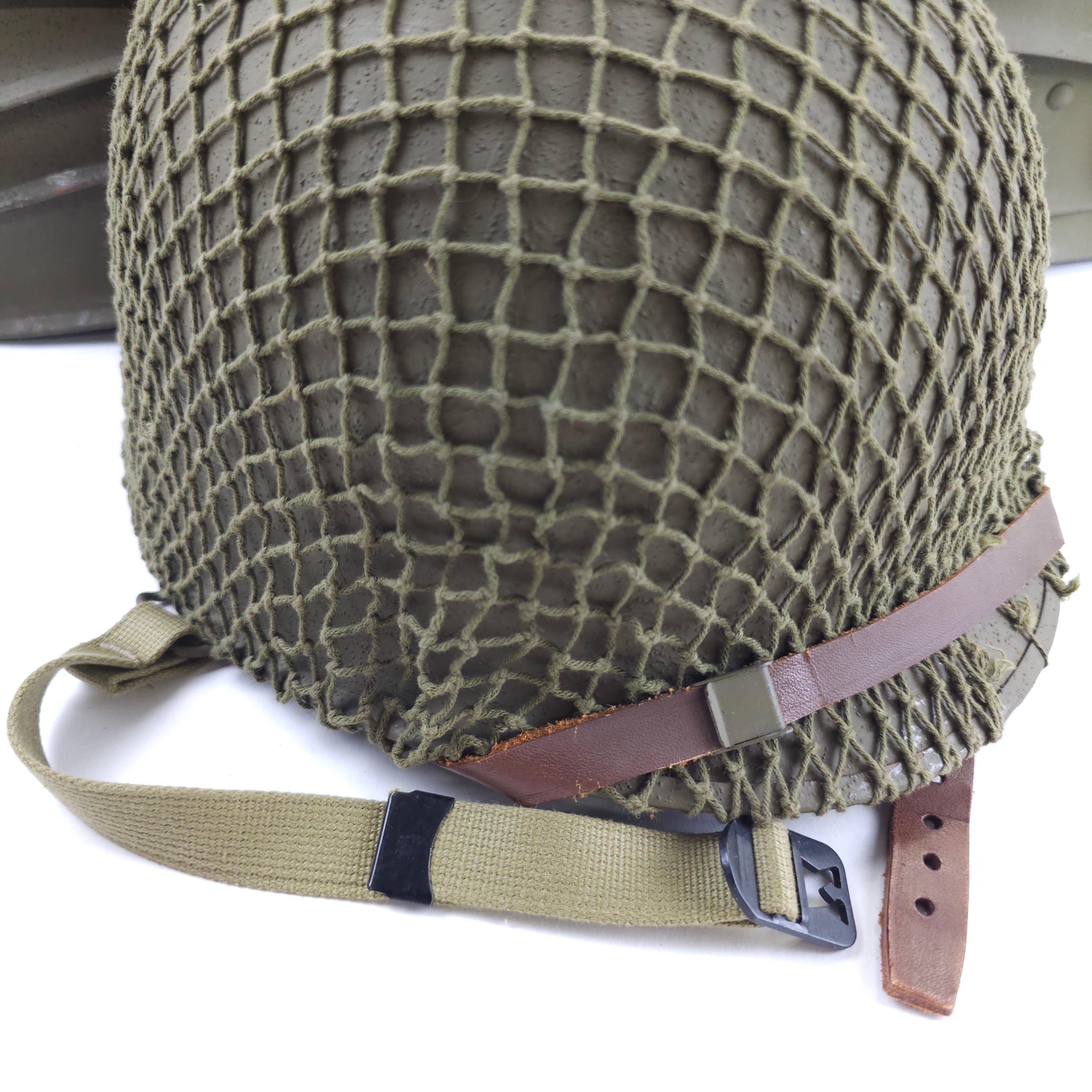 WWII Paratrooper Helmet - With Net - 2025 Holiday Sale Special