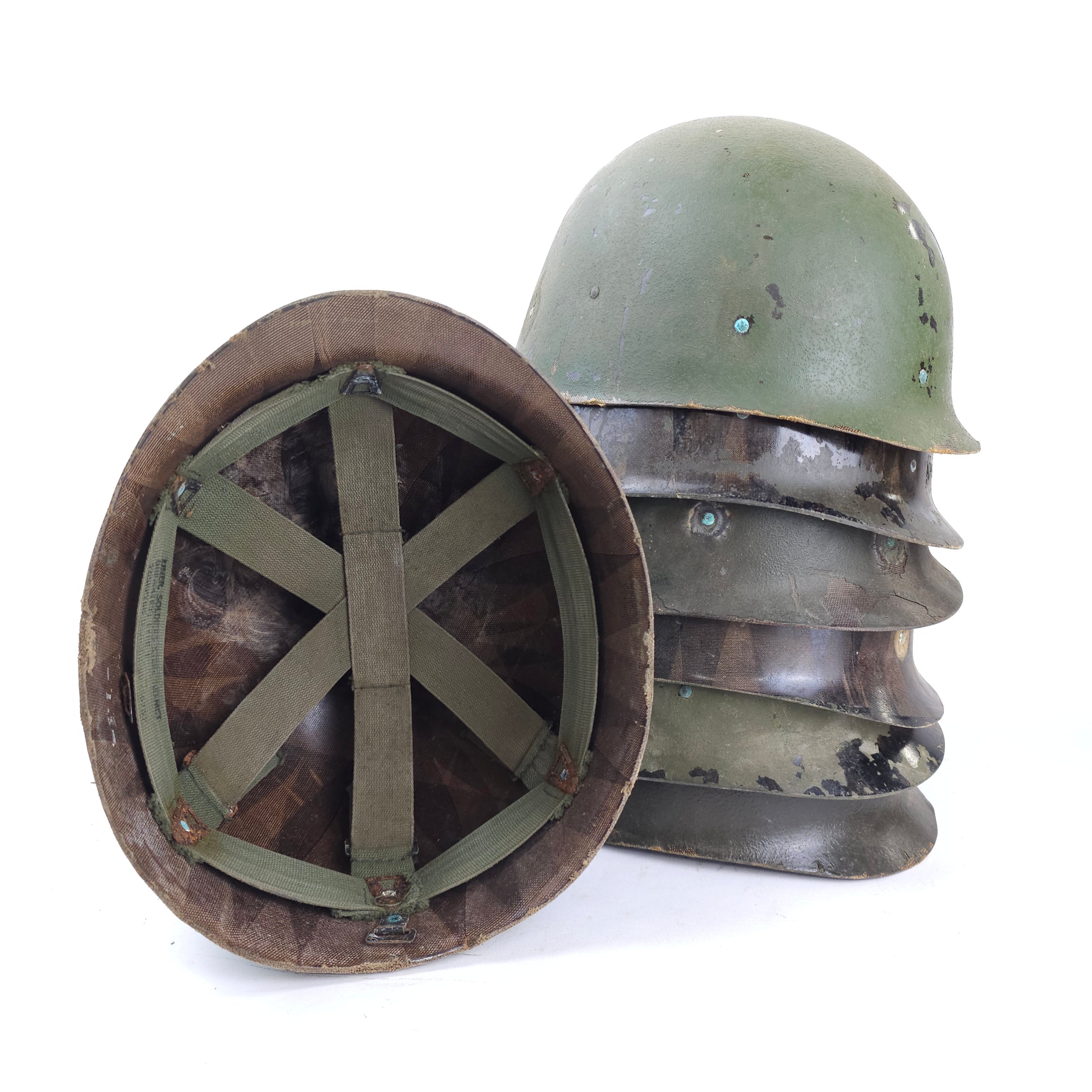 M1 Helmet Liner - Vietnam War Era - Restorable - Lot of 7