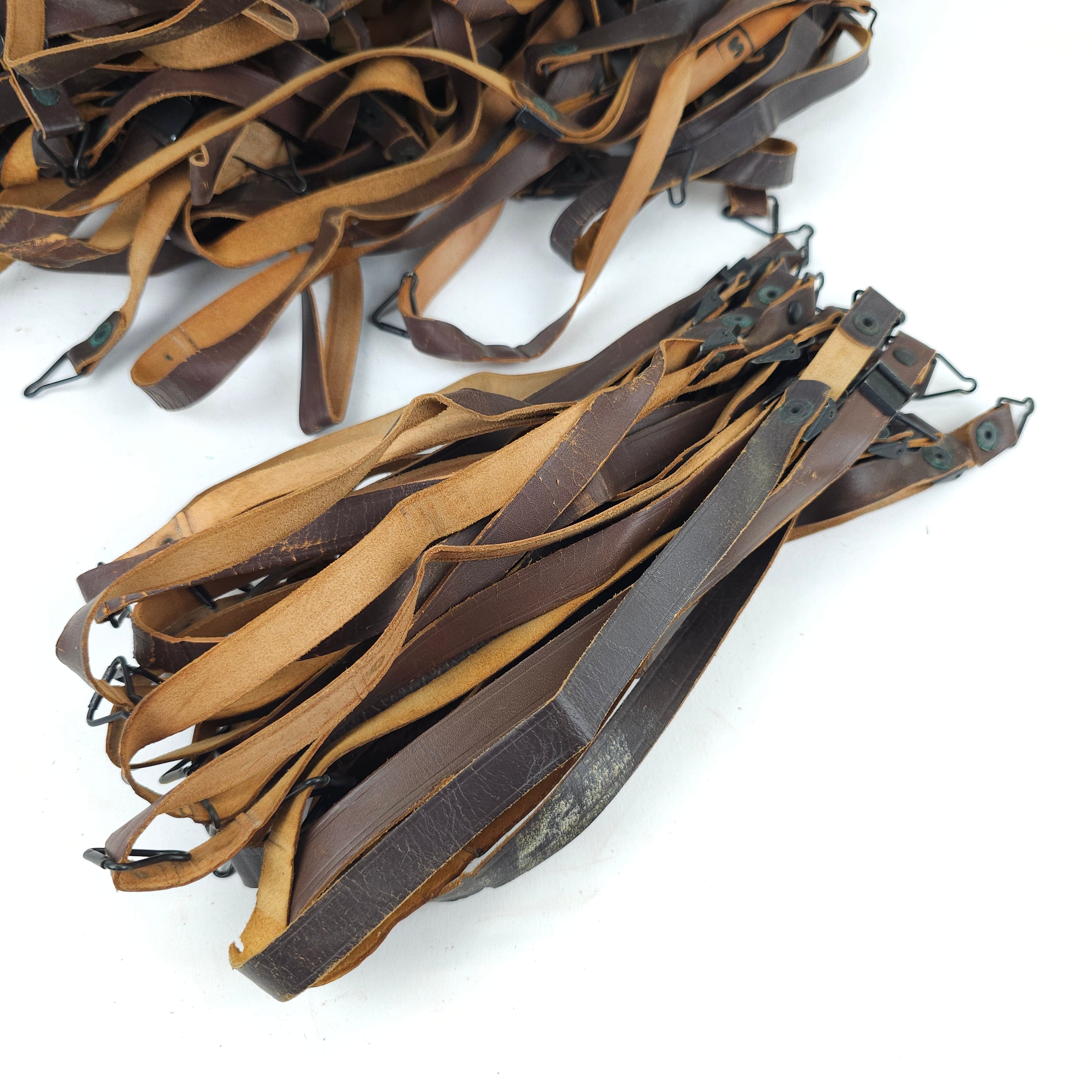 Original U.S. M1 Helmet Leather Chinstrap – Post-War (c. 1962) – Used