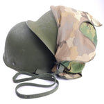 Load image into Gallery viewer, Type II Vietnam War M1 Helmet – Complete Paratrooper Setup
