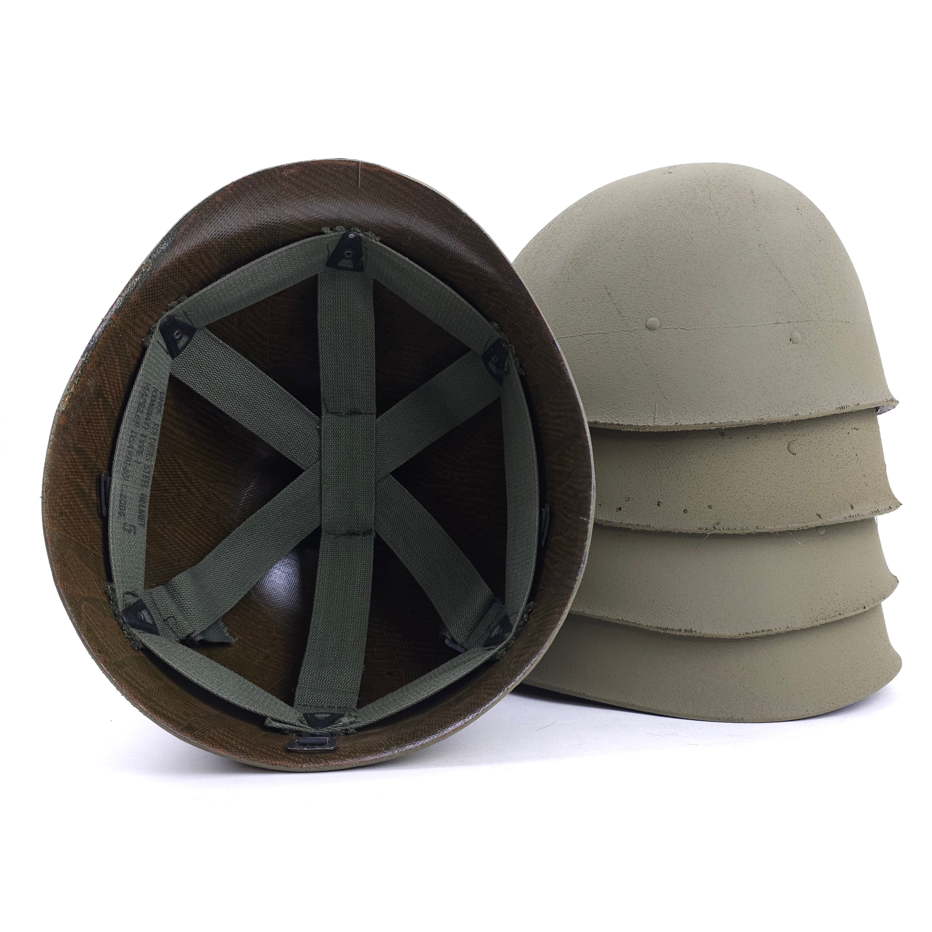 Doublure de casque M1 - Fin de la guerre du Vietnam - Original repeint