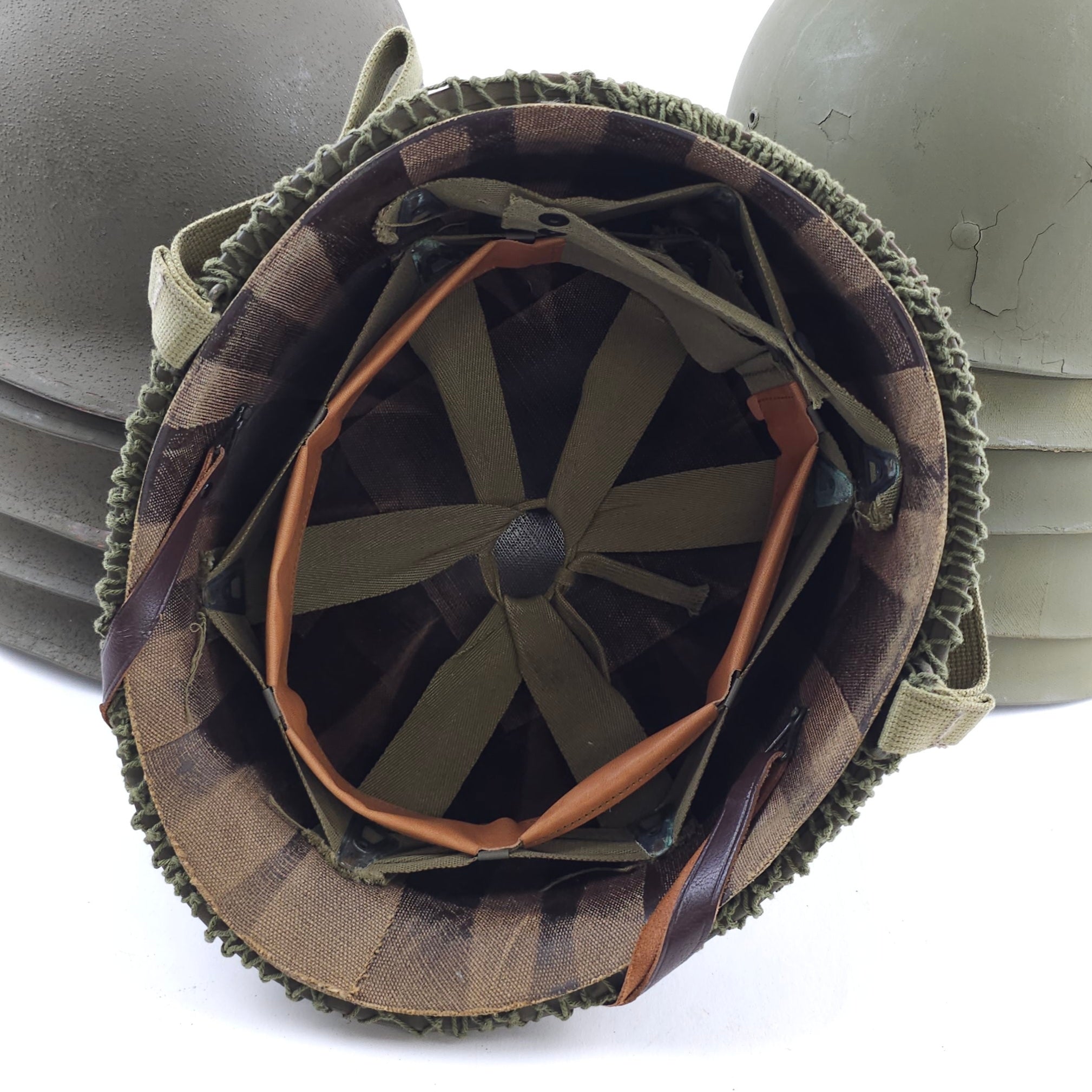 WWII Infantry Helmet - Fixbail With Net - 2025 Holiday Sale Special