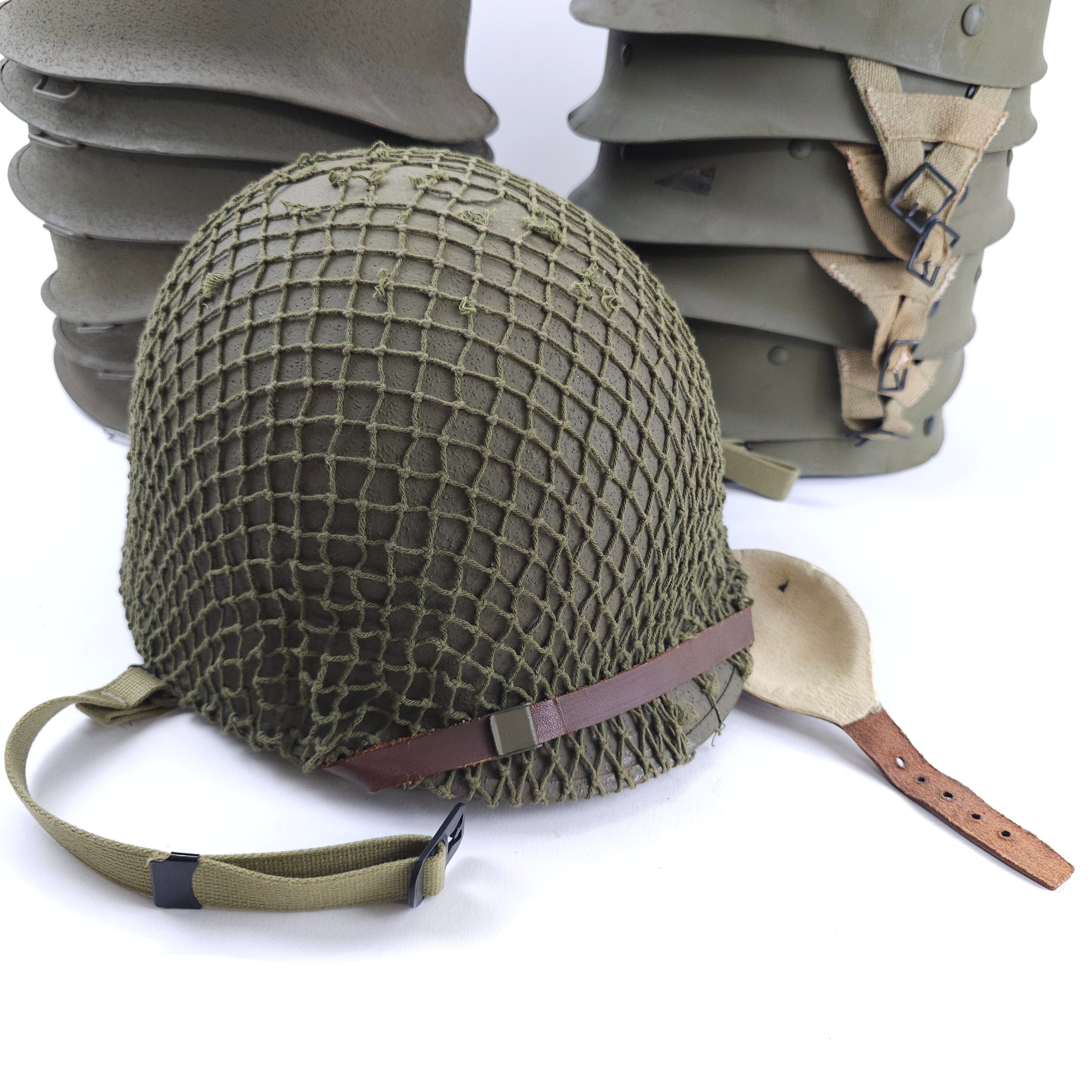 WWII Paratrooper Helmet - With Net - 2025 Holiday Sale Special
