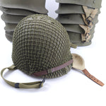 Charger l&#39;image dans la galerie, WWII Paratrooper Helmet - With Net - 2025 Holiday Sale Special
