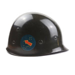 Load image into Gallery viewer, M1 Helmet Liner - Inland - Pacific Command Major Rank - Original
