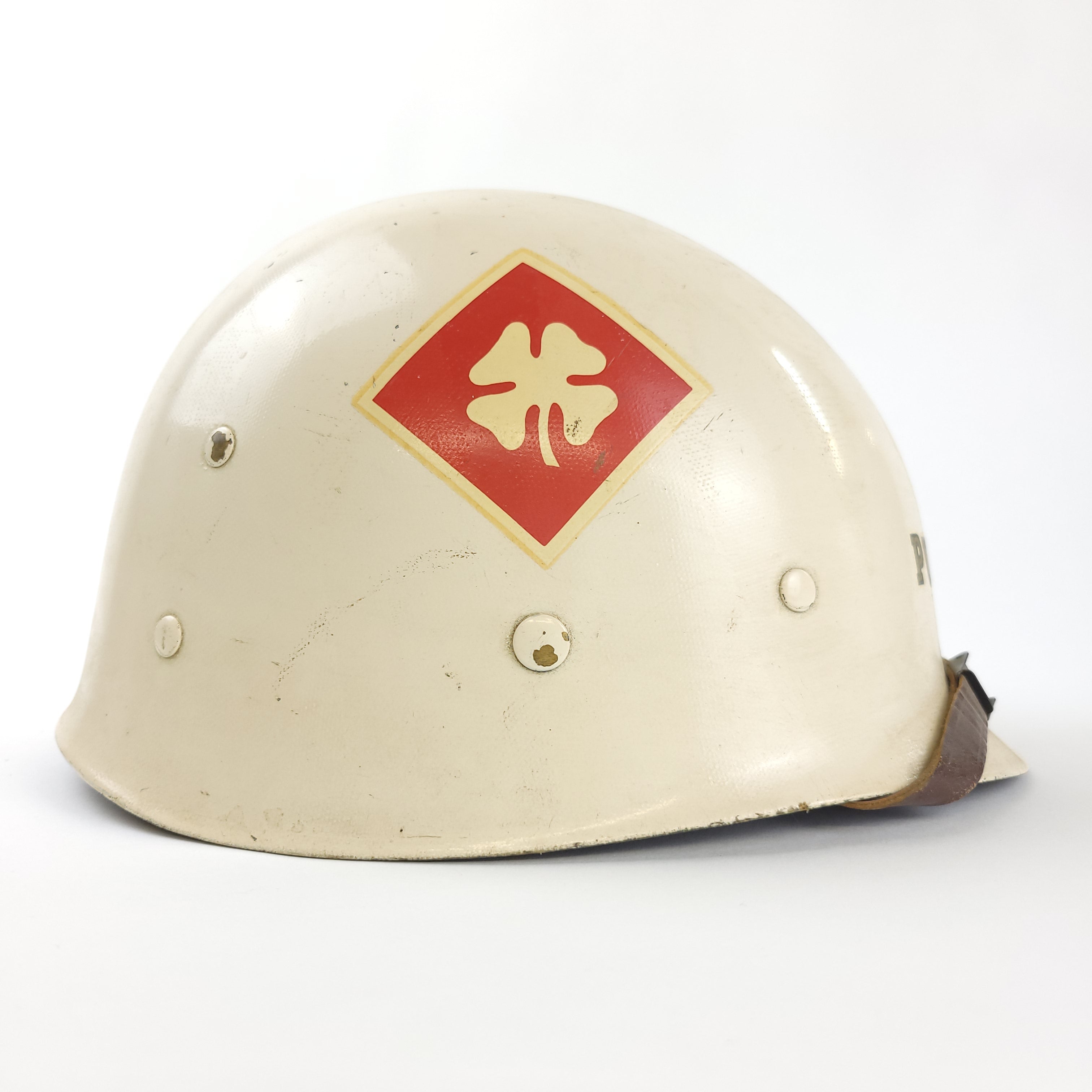 M1 Helmet Liner - Westinghouse - 4th Army 2nd Lt. Named - Complete - Original