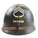 Charger l&#39;image dans la galerie, Doublure de casque M1 - 69th Inf Div - Staff Sgt - Original
